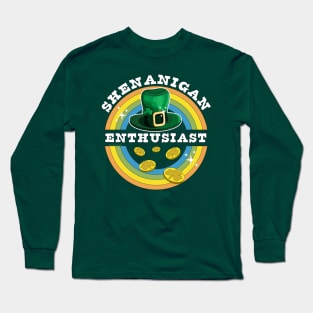 Shenanigan Enthusiast St Patrick's Day Funny Long Sleeve T-Shirt